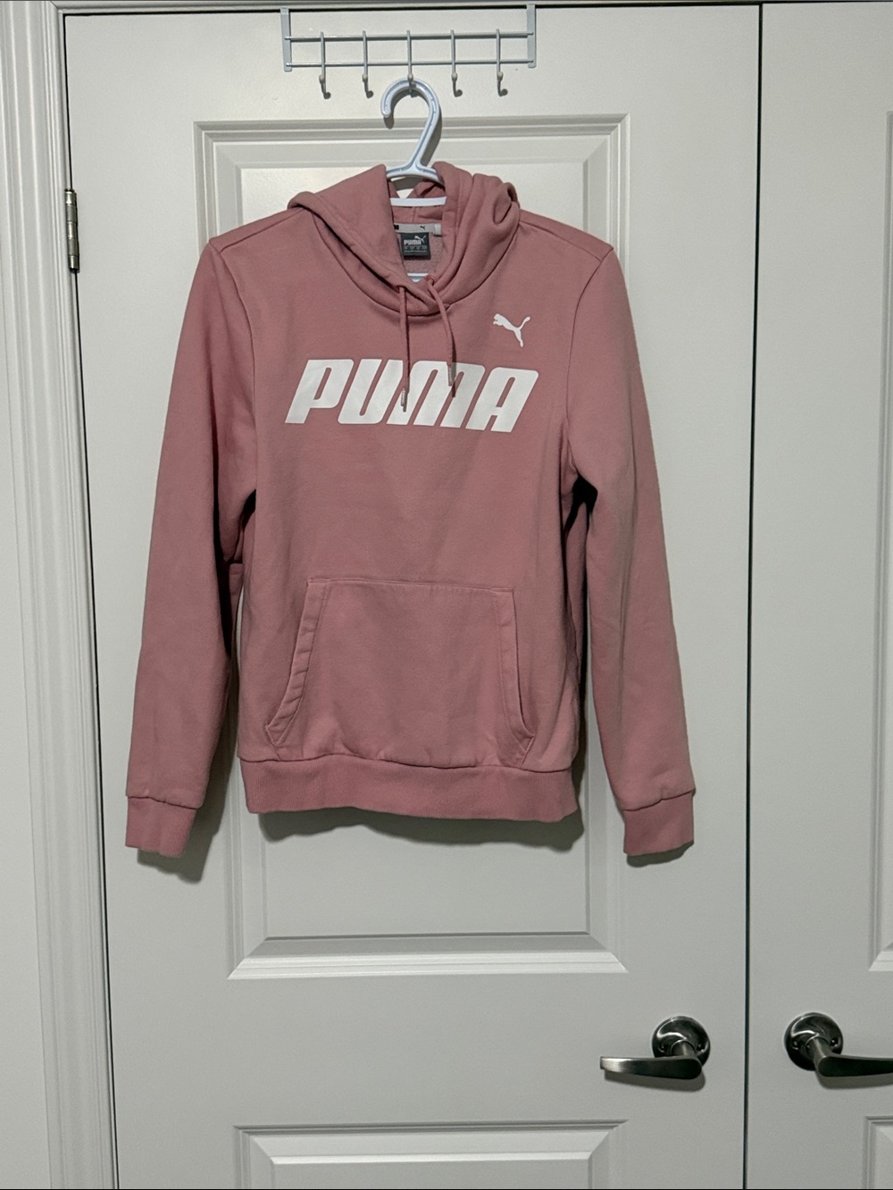 Puma Dusty Rose Hoodie with White Logo